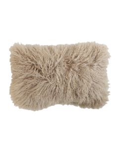 kussen schaap krulhaar beige 30x50cm