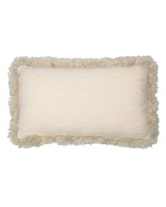 kissen schaf lockiges haar leinen beige 30x50cm