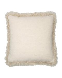 kussen schaap krulhaar linnen beige 40x40cm