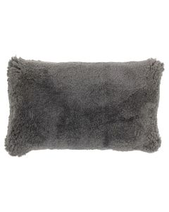 kissen neuseeland schaf grau 30x50cm*