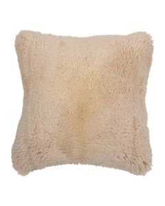 coussin nouvelle-zélande mouton blanc cassé 40x40cm