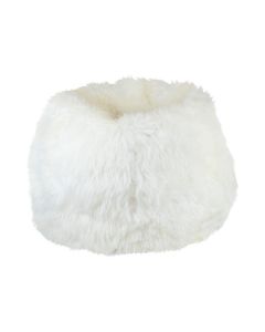 pouf mouton de Nouvelle-Zélande blanc