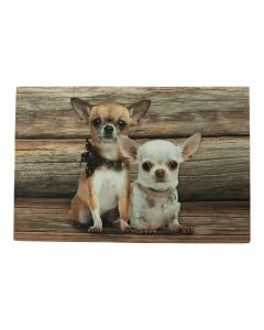 deurmat hout chihuahuas 75x50cm