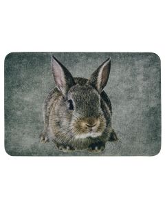 fußmatte grau braun kaninchen 75x50cm