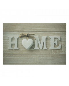 doormat heart home 75x50cm