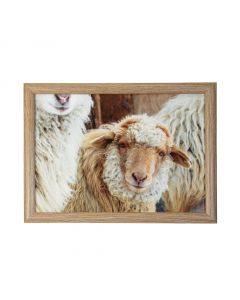 coussin pour genoux mouton beige 43cm