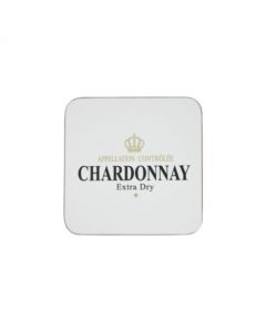 coaster wine chardonnay white 10x10cm  (6)