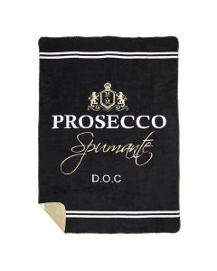 plaid wine prosecco black 150x200cm