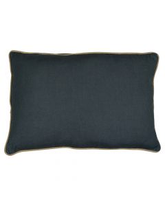 coussin gris foncé avec jute garniture 40x60cm*