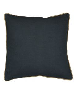 coussin gris foncé avec jute garniture 55x55cm*