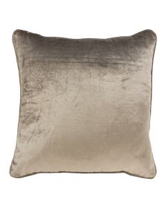 kussen fluweel taupe 45x45cm