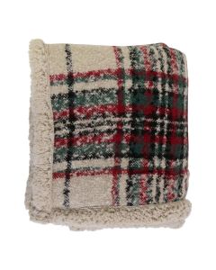 Plaid Karot boucle Grun 130x170cm