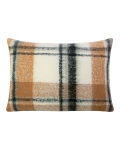 Cousin tartan boucle beige  40x60cm