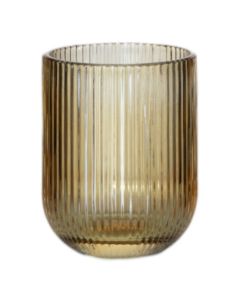 Waterglass Amber Stripe h9,5 d7,5