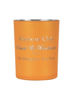 Theelichthouder glas harbour club orange medium 12cm*