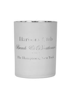 Tea Light Holder glass harbour club white medium 12cm*