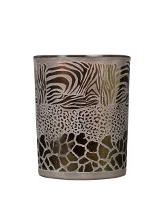 wind light glass safari mix brown medium 12cm*