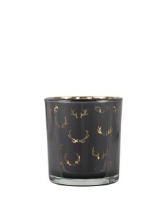 photophore en verre silhouette corne de cerf small 8cm