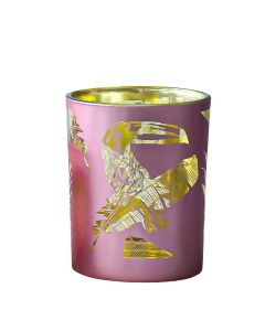 wind light glass toucan rose medium 10cm*