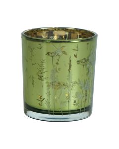 Tea Light Holder field flower green small 8cm