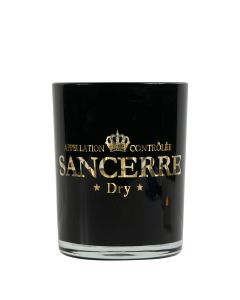 photophore en verre vin sancerre noir medium 12cm
