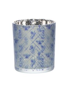 Hurricane Glass delfts blue small 8cm
