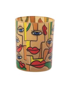 Tea Light holder pablo yellow medium 12cm