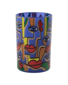 Tea Light holder pablo purple large 18cm