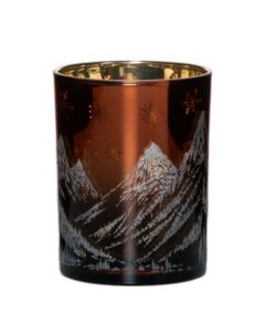 Teelichthalter Schneeberge mittel 12cm
