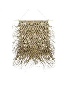 wall tapestry braided palm leaf on stick 80cm*