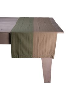 Shanti Half Tafelloper groen 50x140cm 