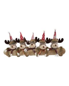 Knitted Rudolf windstopper red 30x88 cm