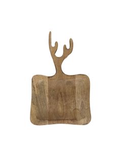 Bowl/Cutting board mango wood antlers 35cm