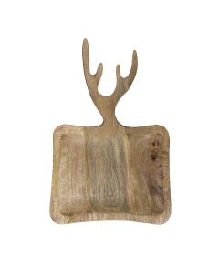 Schale/Schneidbrett mangoholz geweih 45cm