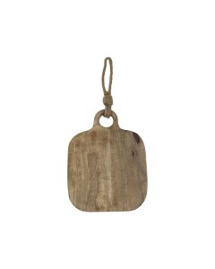 chopping board mango wood square 25cm