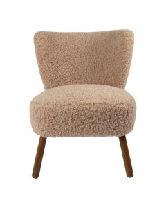 chair curly teddy beige 60x72x74cm (pallet)