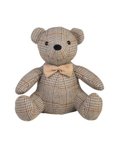 Door Stopper bear check 31x15x23cm