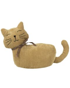 door stopper cat lies