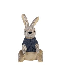 Door Stopper rabbit check 31x15x23cm