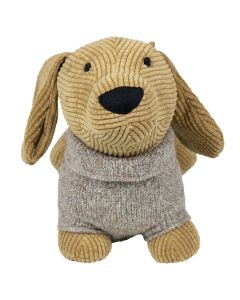 Door Stopper dachshund sweater ocher 30x16x23cm