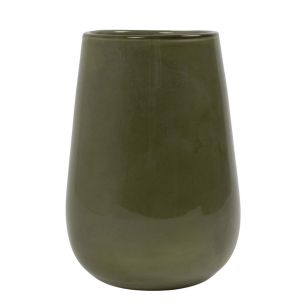 Vase Saga solid green h27 d17