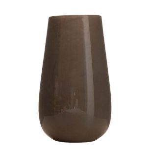 Vase Saga solid taupe h27 d17