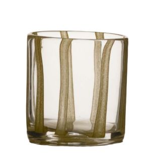 Cylinder Ostra solid yellow stripe h10 d10