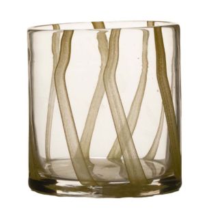 Cylinder Ostra solid yellow stripe h15 d15