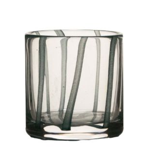 Cylinder Ostra solid petrol stripe h10 d10