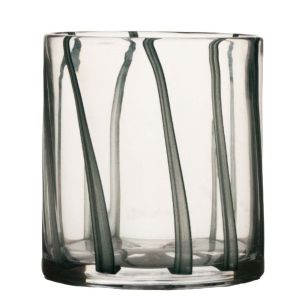 Cylinder Ostra solid petrol stripe h15 d15