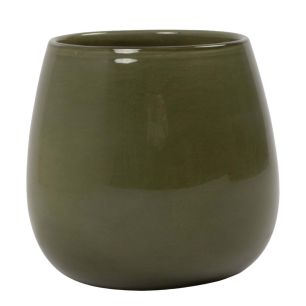 Vase Tove solid green h17,5 d18