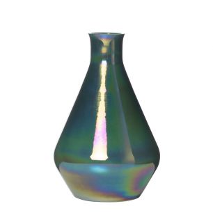Hubble Vase lustre bleu h27,5 d17,5cm