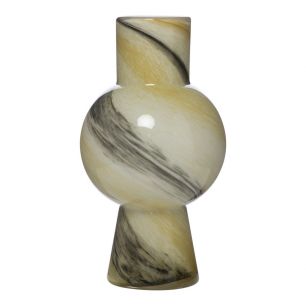 Veda Vase beige grey h32 d18cm