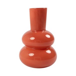 Vase Syb Solid Coral Orange h32 d22,5